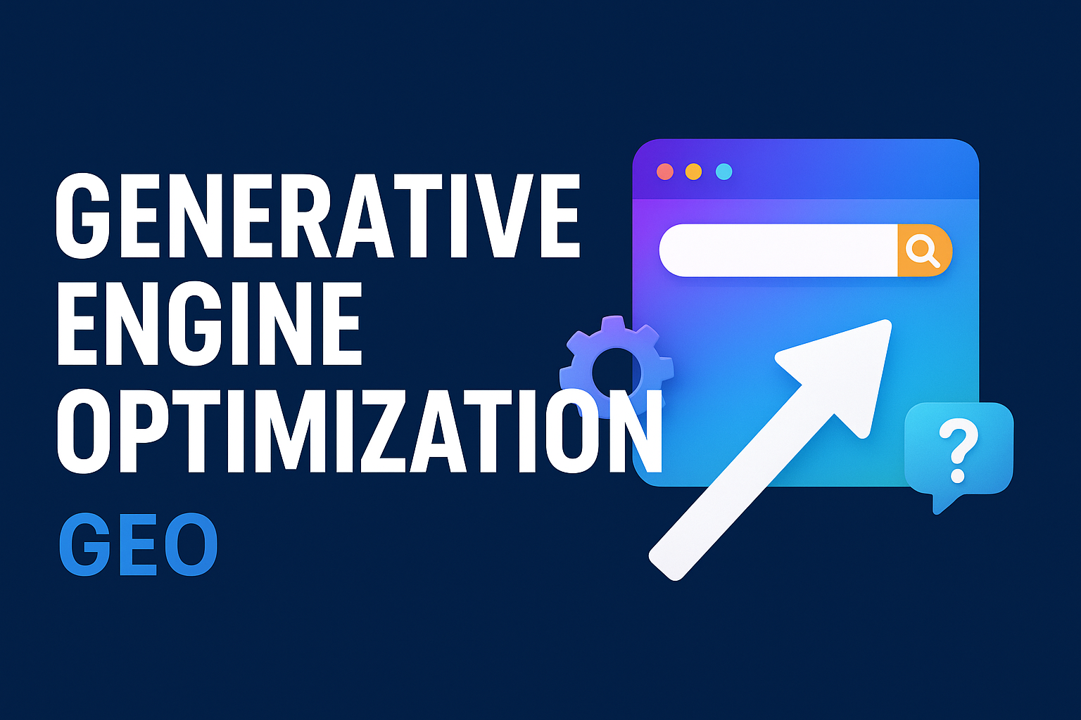 this image shows the concept of generative engine optimization