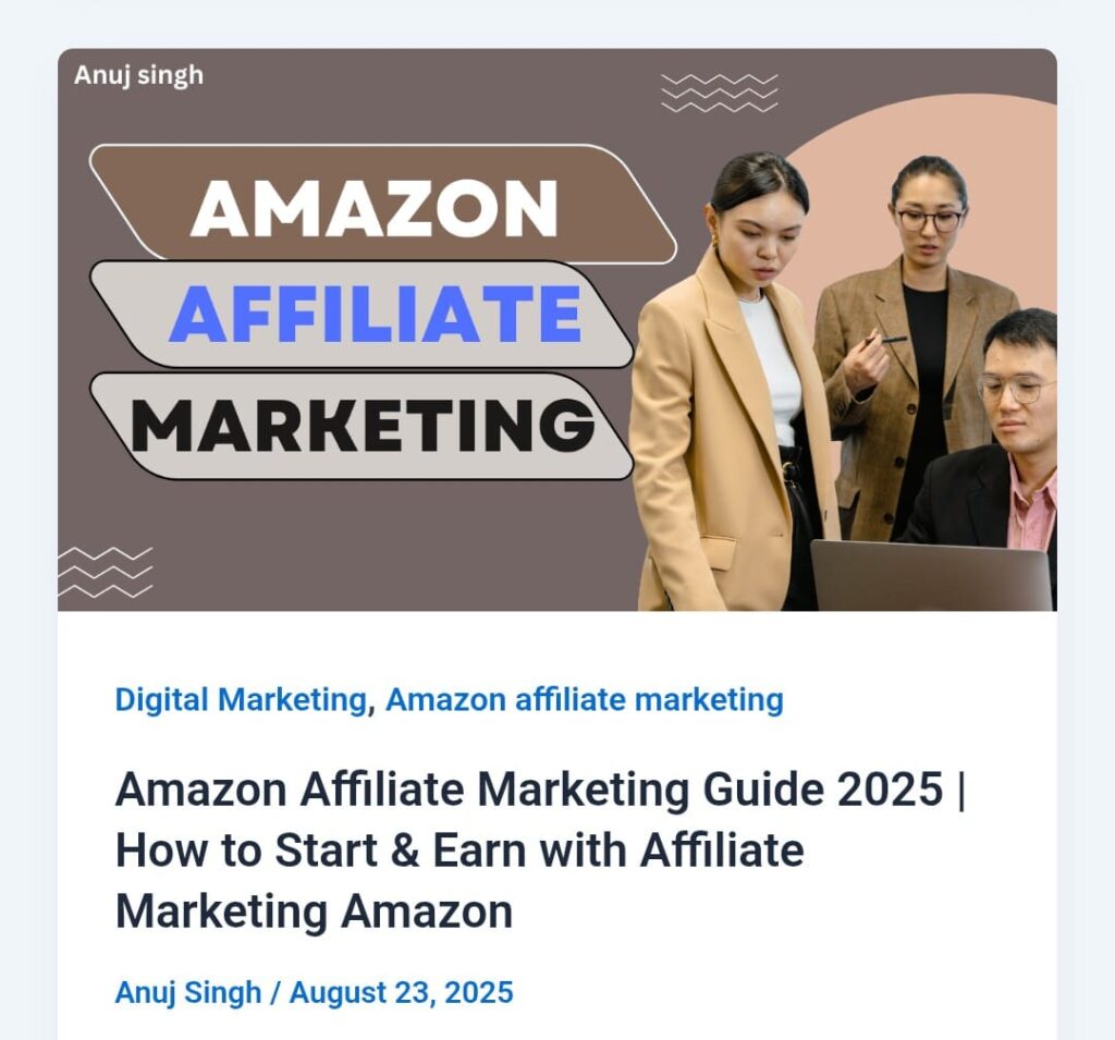 amazon affiliate marketing 2026