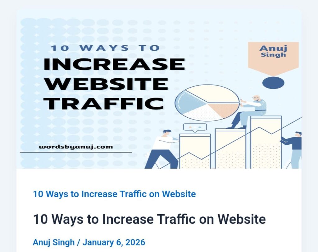 incease website traffic