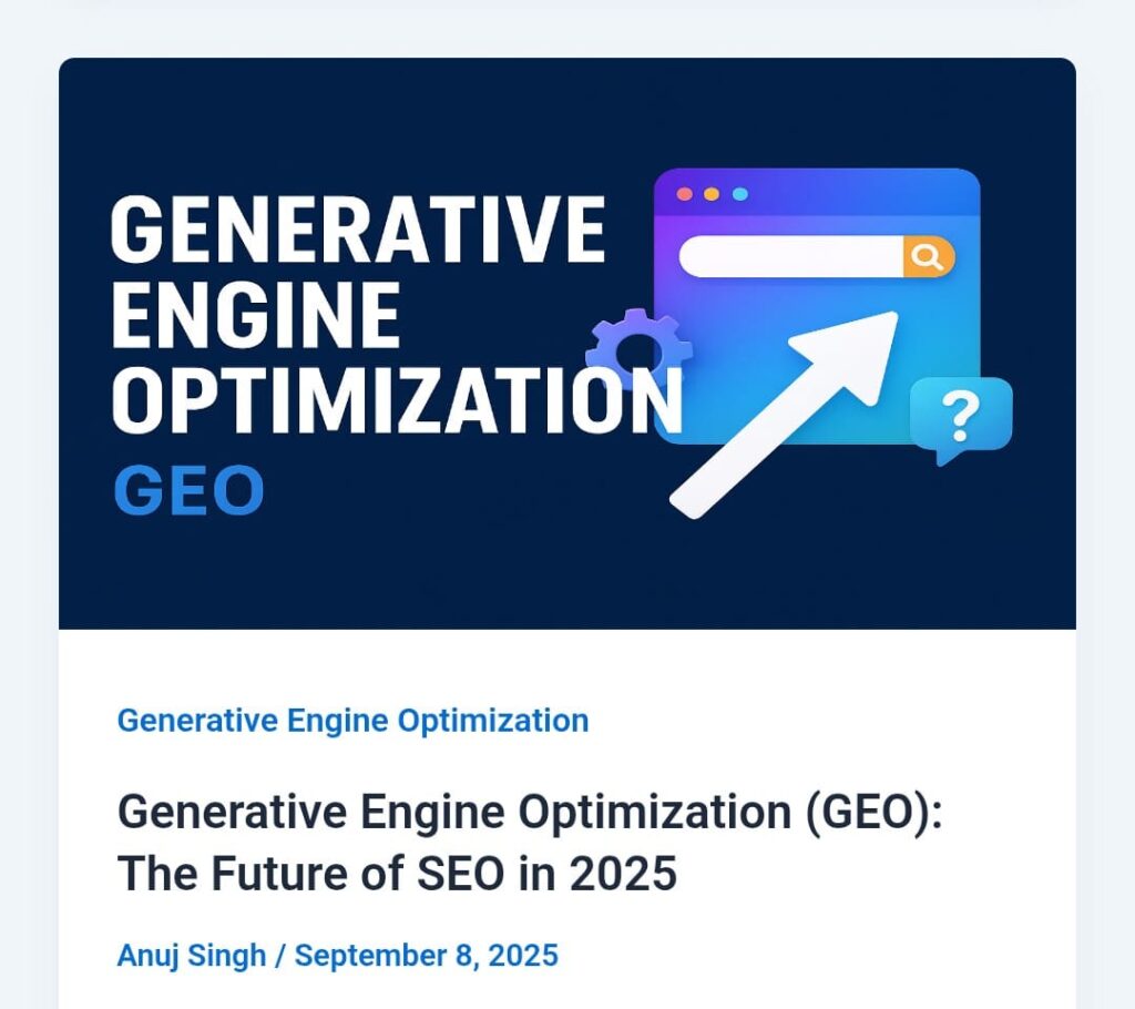 generative engine optimization